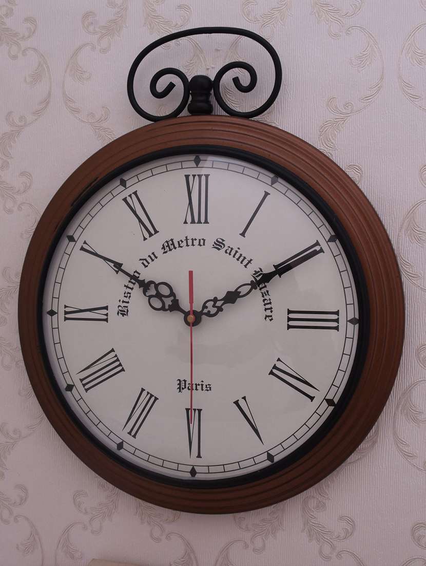 vintage iron wall clock by home sparkle - 14096990 -  Standard Image - 3
