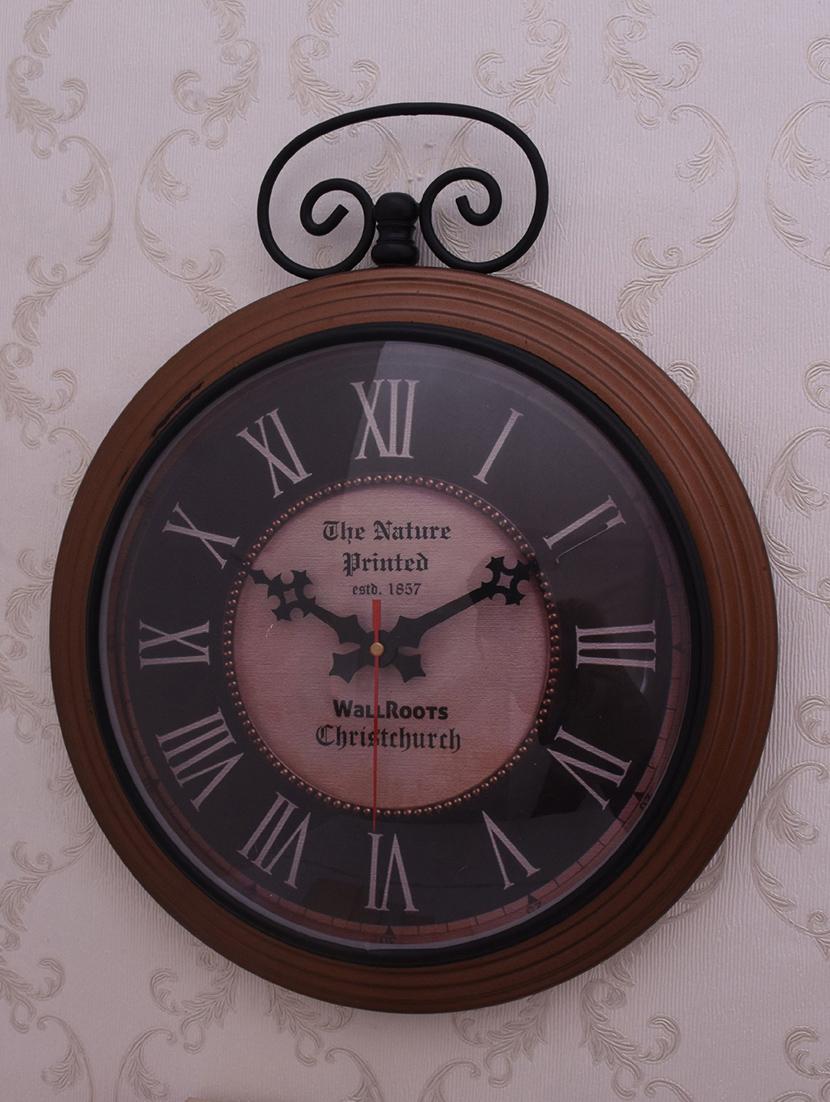 vintage iron wall clock by home sparkle - 14096991 - Standard Image - 3