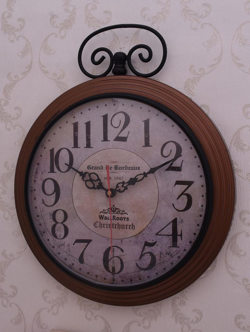classic iron wall clock by home sparkle - 14096992 - Standard Image - 3