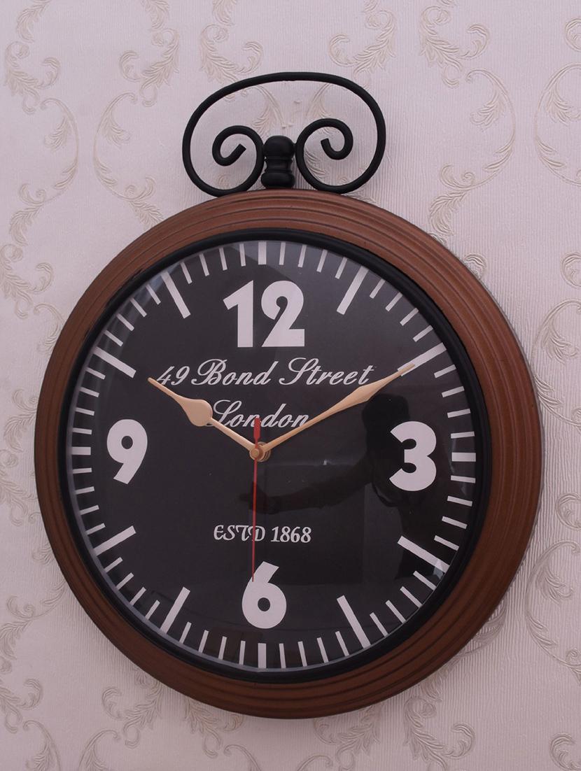 classic iron wall clock by home sparkle - 14096994 - Standard Image - 3