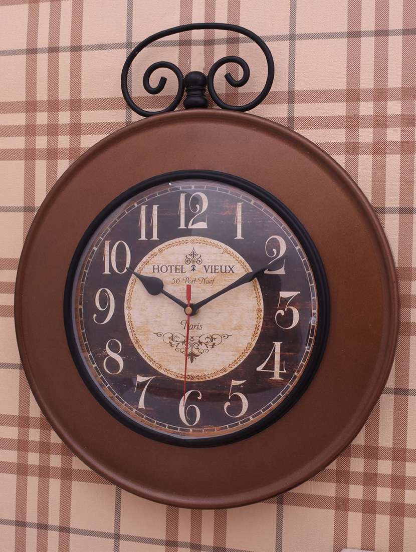 classic iron wall clock by home sparkle - 14097036 -  Standard Image - 3