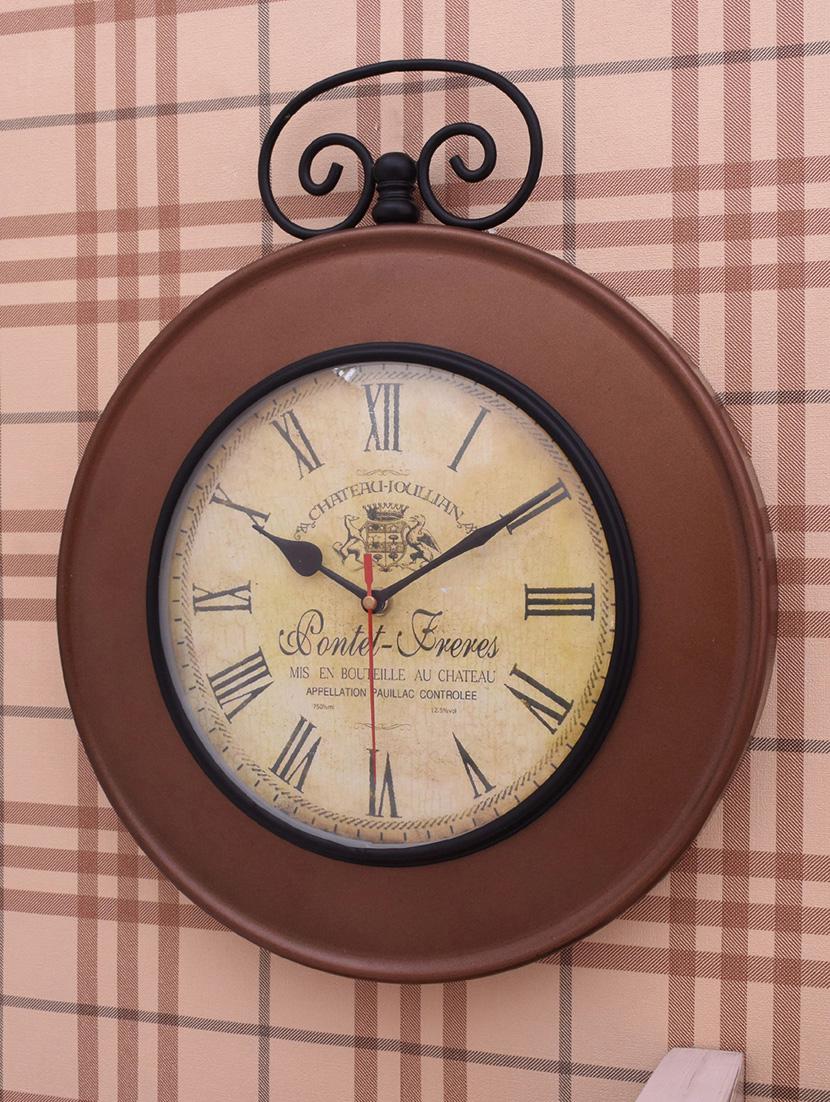 vintage iron wall clock by home sparkle - 14097037 - Standard Image - 3