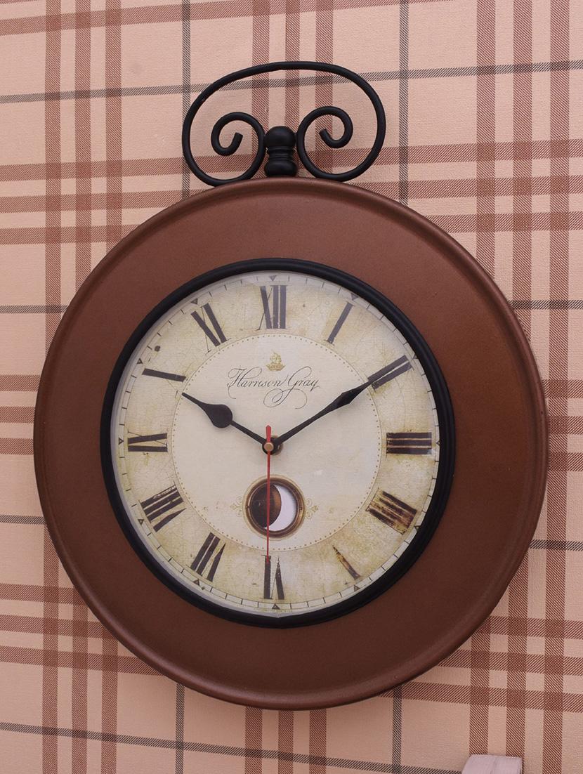 vintage iron wall clock by home sparkle - 14097038 - Standard Image - 3