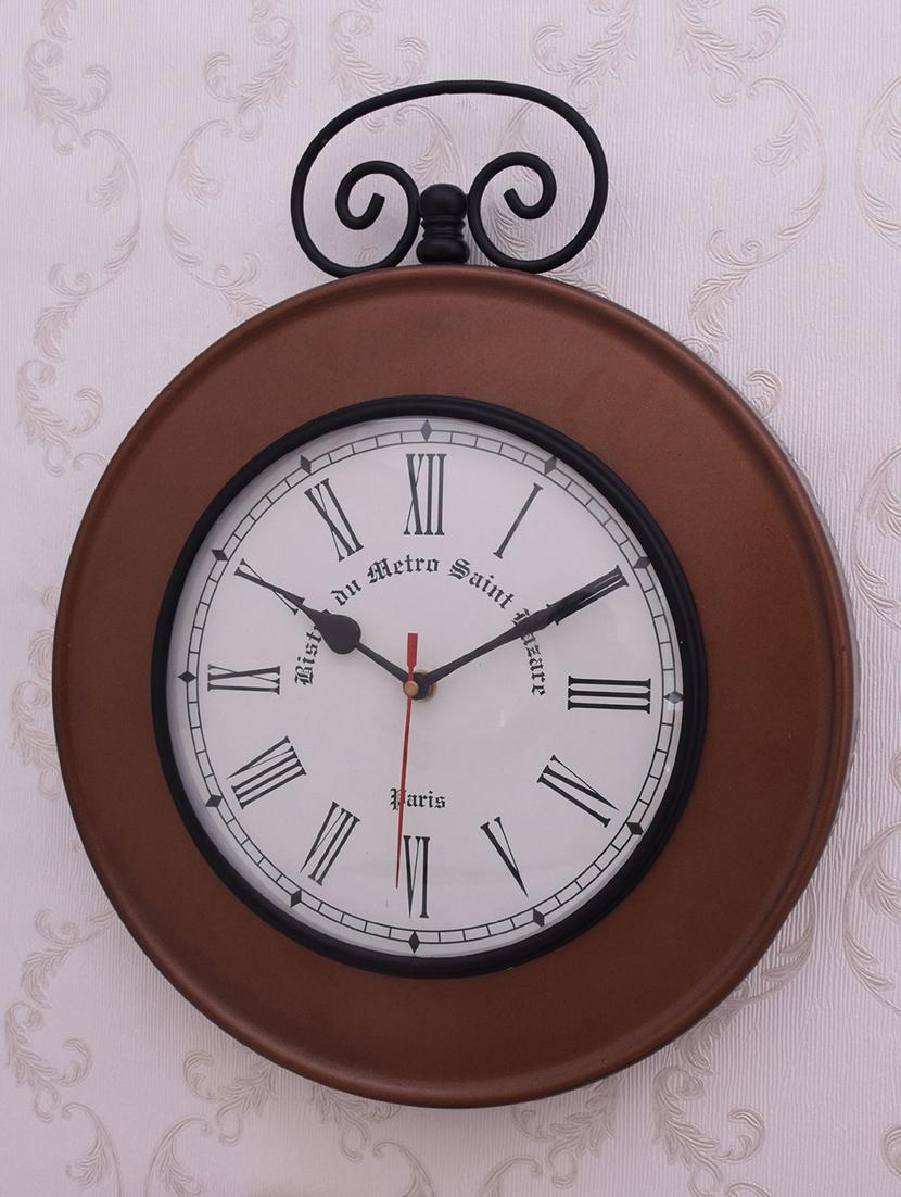 vintage iron wall clock by home sparkle - 14097041 - Standard Image - 3