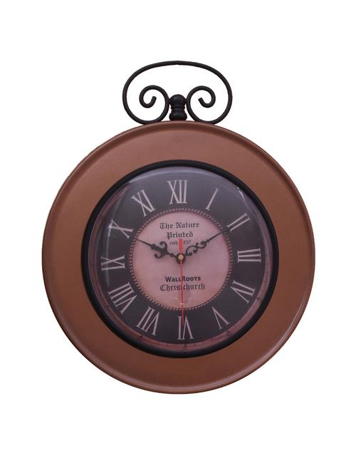 vintage iron wall clock by home sparkle - 14097042 - Standard Image - 0