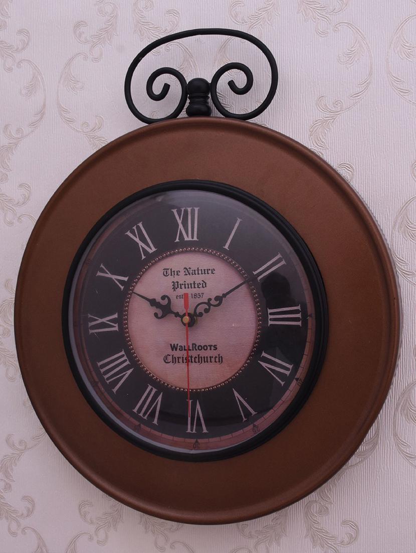 vintage iron wall clock by home sparkle - 14097042 - Standard Image - 3