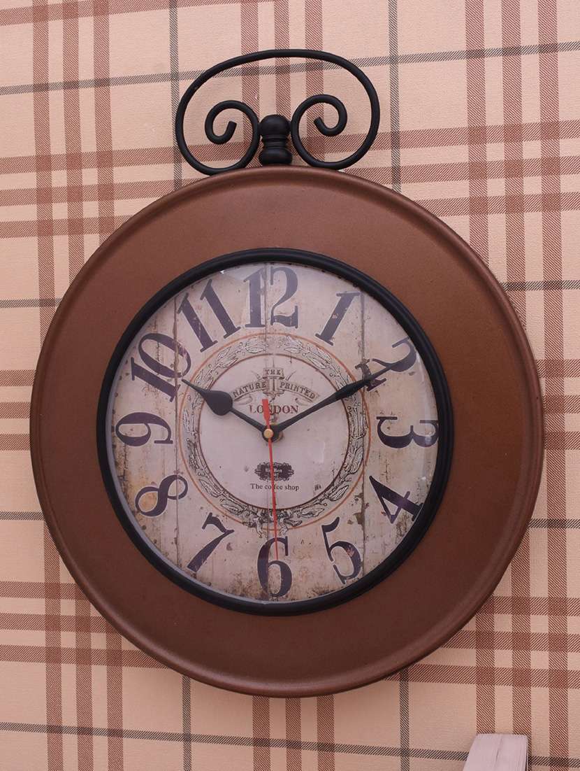 classic iron wall clock by home sparkle - 14097044 -  Standard Image - 3