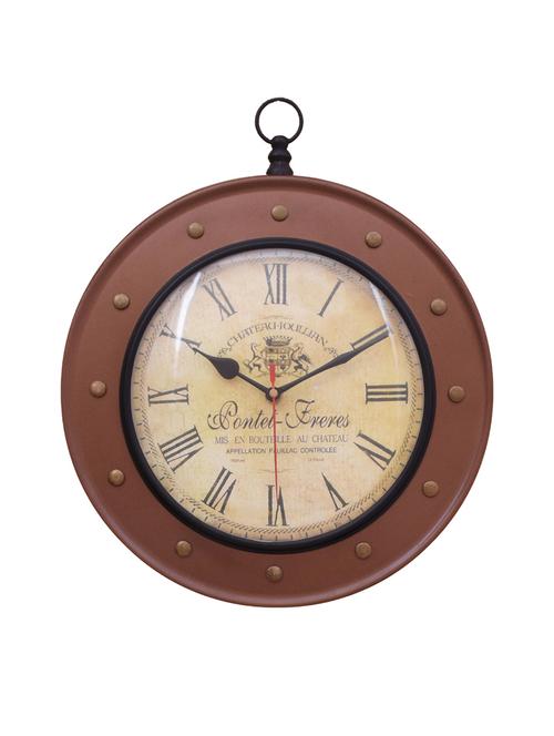 vintage iron wall clock by home sparkle - 14097080 - Standard Image - 0