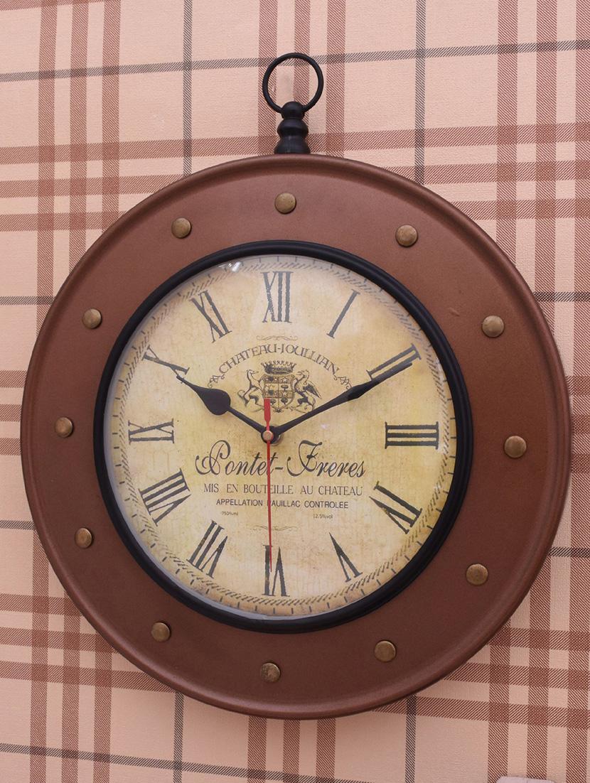 vintage iron wall clock by home sparkle - 14097080 - Standard Image - 3