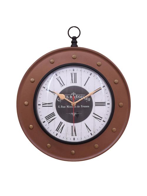 vintage iron wall clock by home sparkle - 14097083 - Standard Image - 0