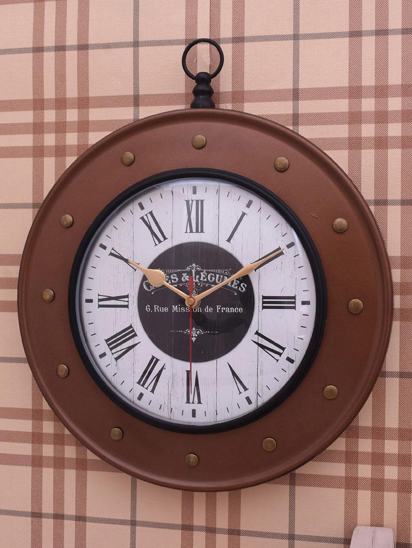 vintage iron wall clock by home sparkle - 14097083 - Standard Image - 3