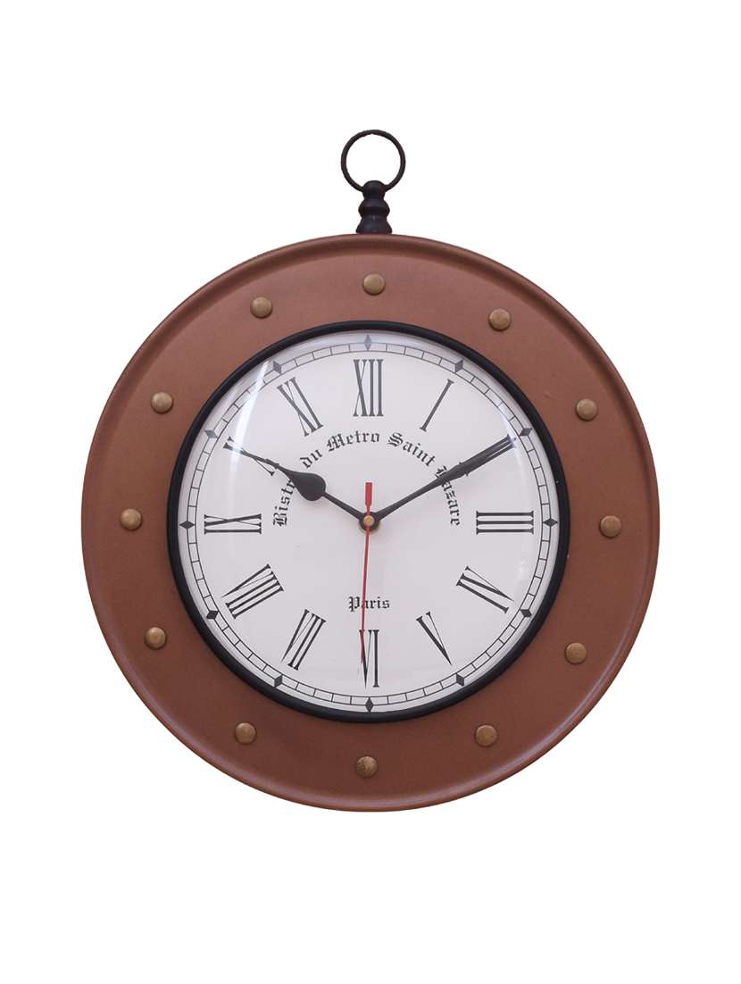 vintage iron wall clock by home sparkle