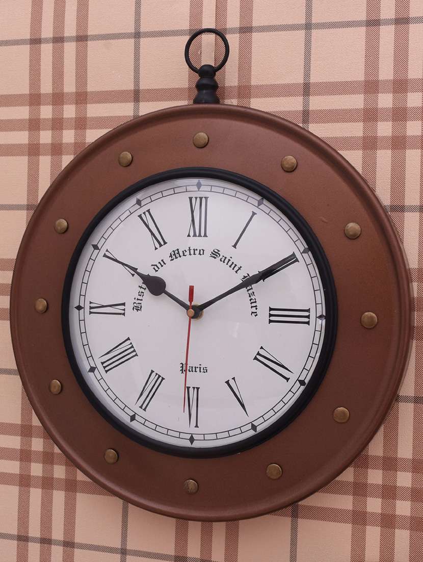 vintage iron wall clock by home sparkle - 14097084 -  Standard Image - 3
