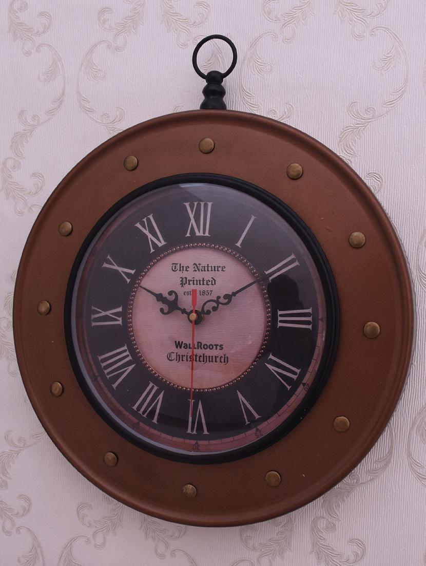 vintage iron wall clock by home sparkle - 14097085 - Standard Image - 3