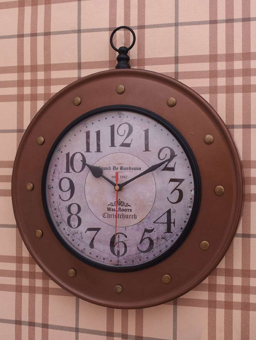 classic iron wall clock by home sparkle - 14097086 -  Standard Image - 3