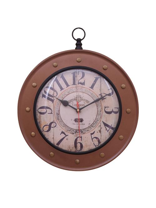 vintage iron wall clock by home sparkle - 14097087 - Standard Image - 0