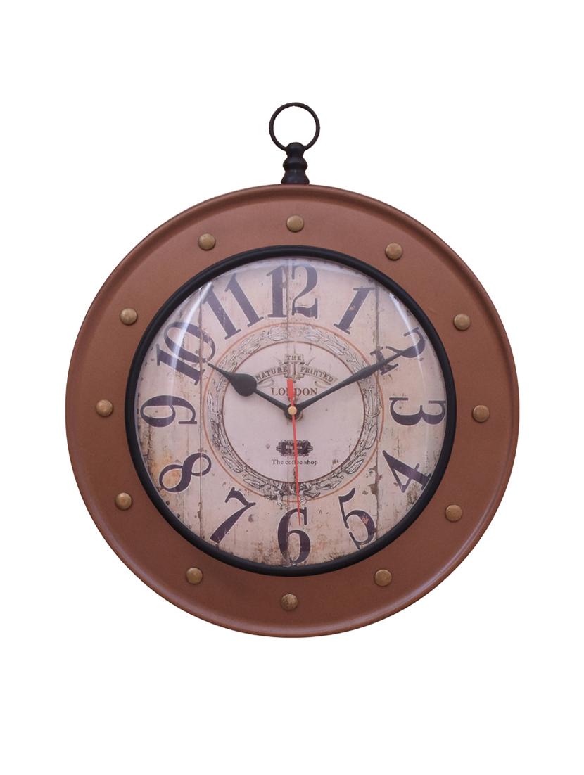 vintage iron wall clock by home sparkle - 14097087 - Zoom Image - 0