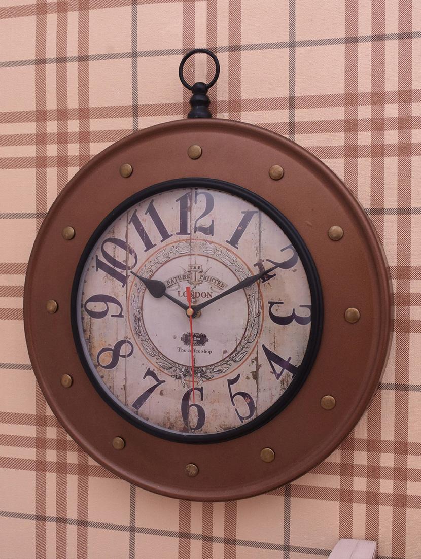 vintage iron wall clock by home sparkle - 14097087 - Standard Image - 3