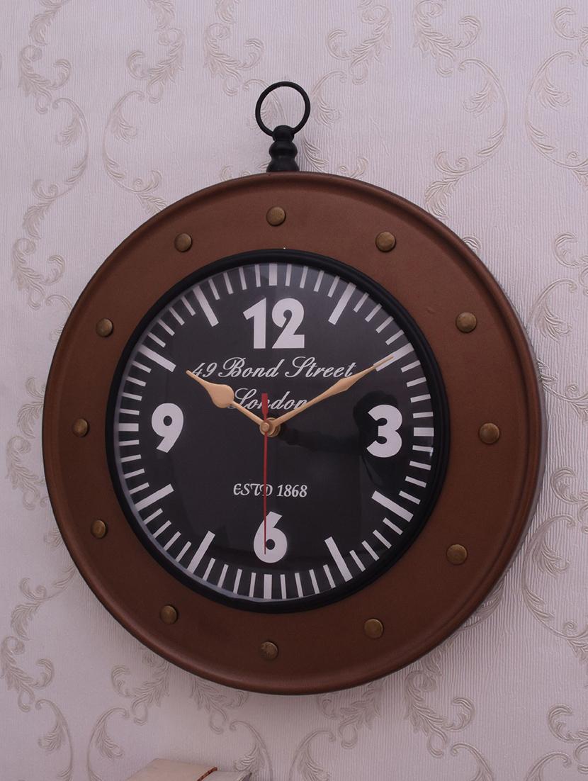 vintage iron wall clock by home sparkle - 14097088 - Standard Image - 3