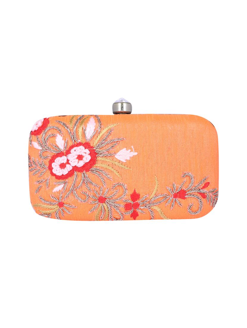 orange metal clutch - 14098057 - Standard Image - 3