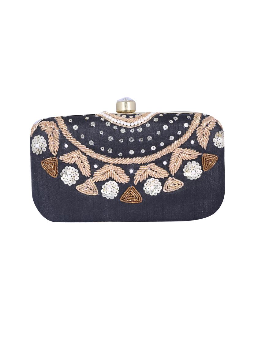 black metal clutch - 14098060 - Standard Image - 3