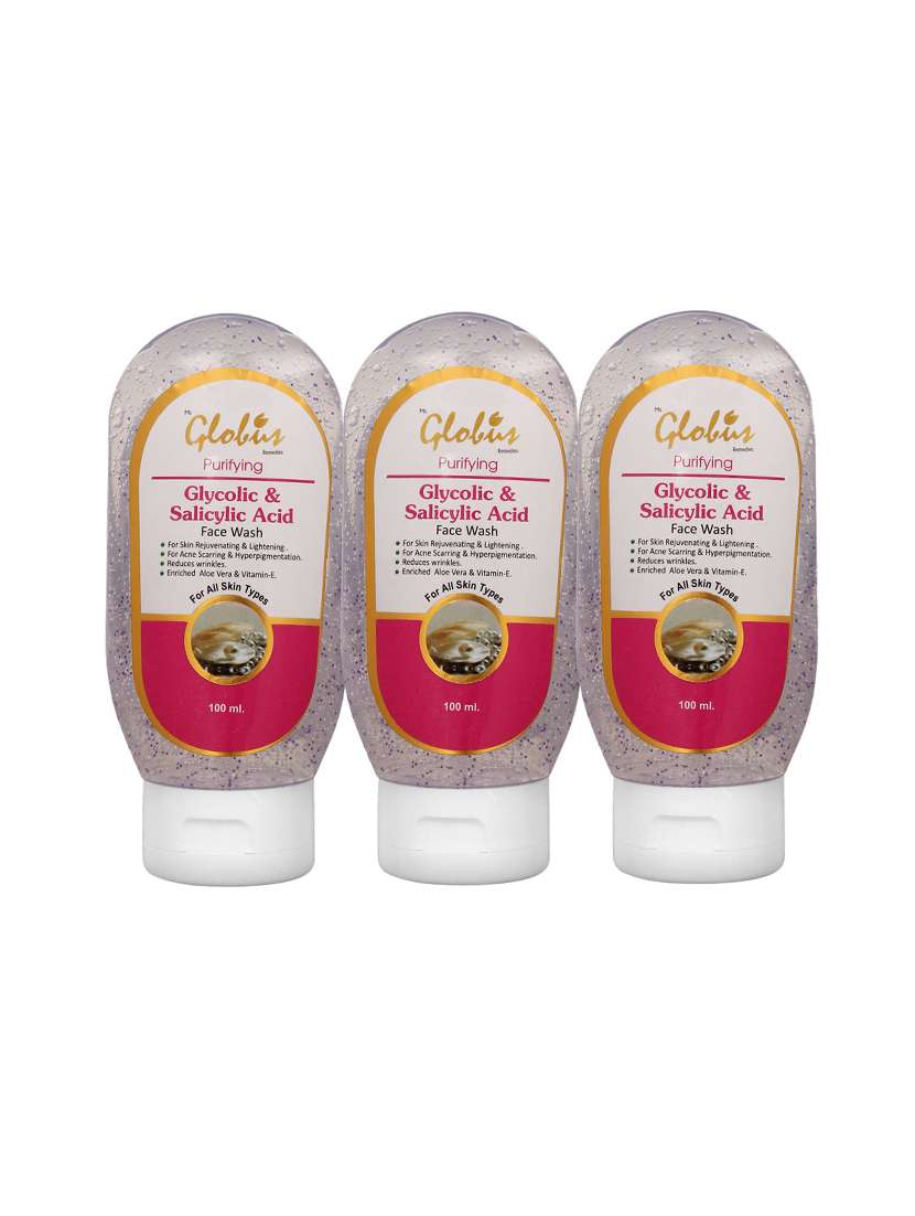 Globus Glycolic Acid And Salicylic Acid Face Wash