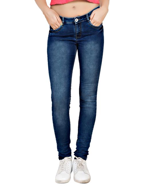dark blue stone wash denim jeans - 14103694 -  Standard Image - 0