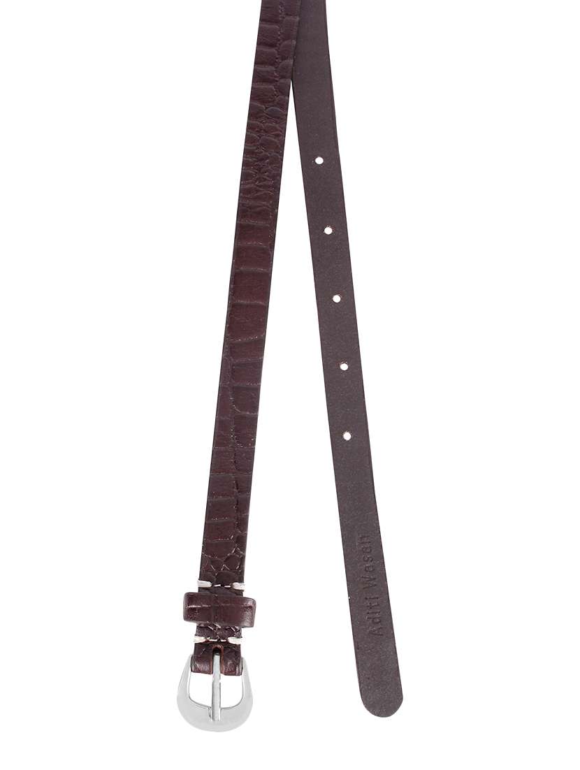 aditi wasan leather brown belt - 14108813 - Standard Image - 3
