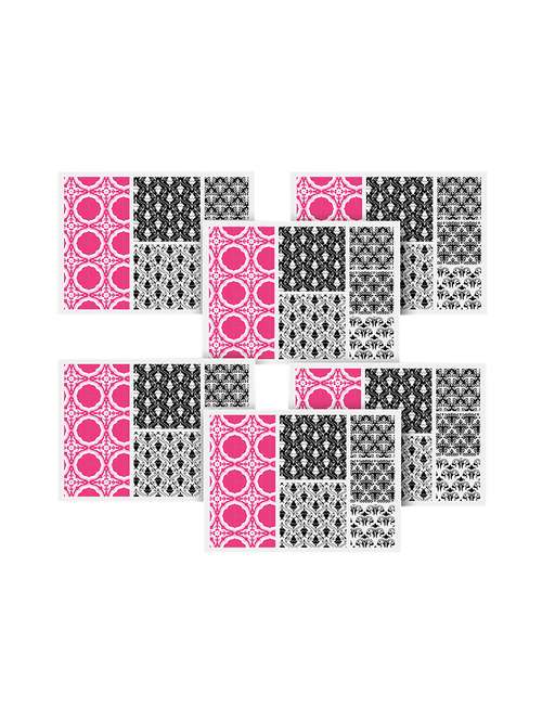 printed polyester table mat set of 6 pcs by ambbi collections - 14113322 -  Standard Image - 0