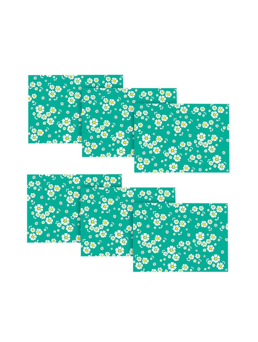 printed polyester table mat set of 6 pcs by ambbi collections