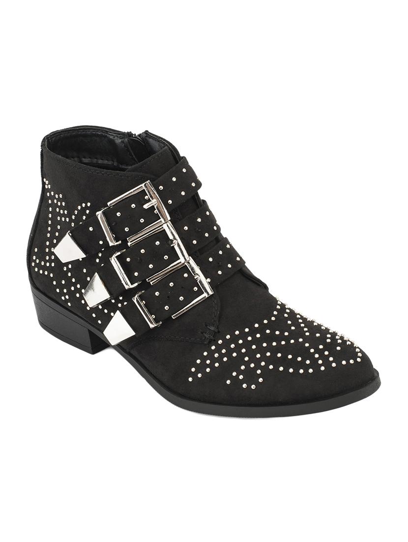 black embellished ankle boot - 14117724 - Zoom Image - 0