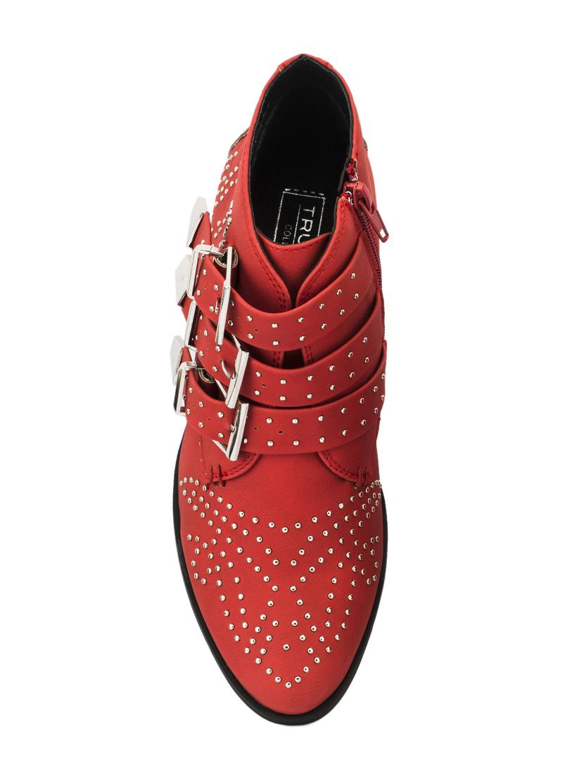red embellished ankle boot - 14117725 - Standard Image - 3