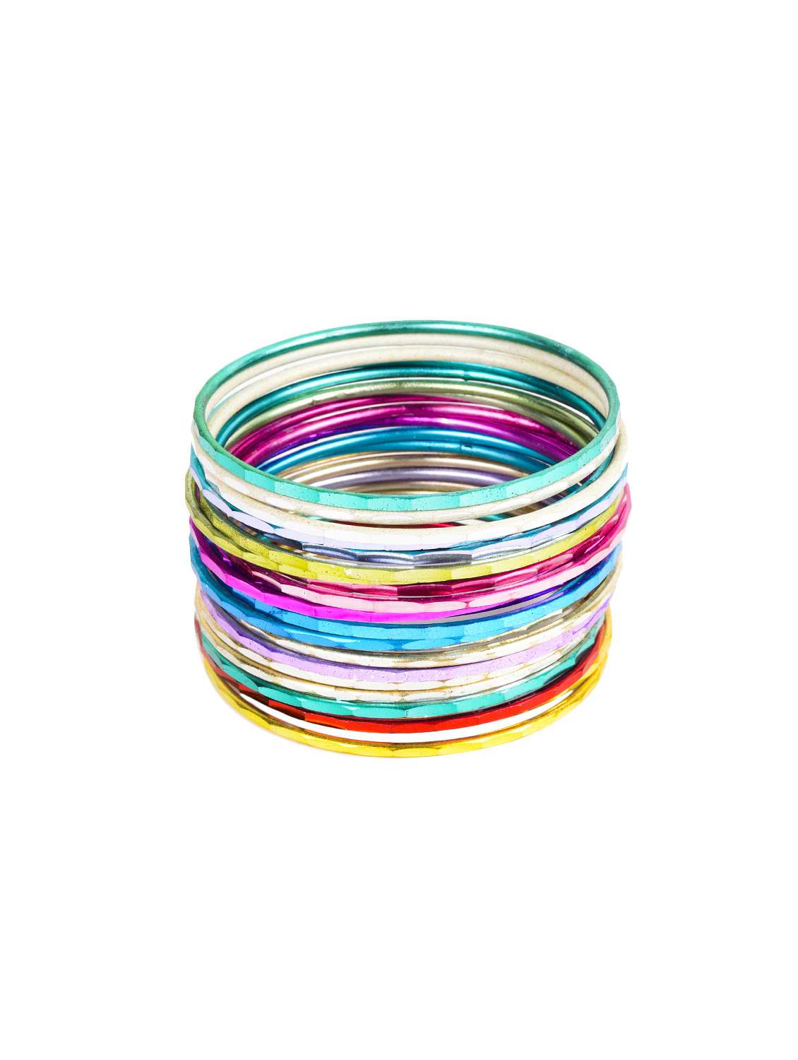 multi colored metal bangle