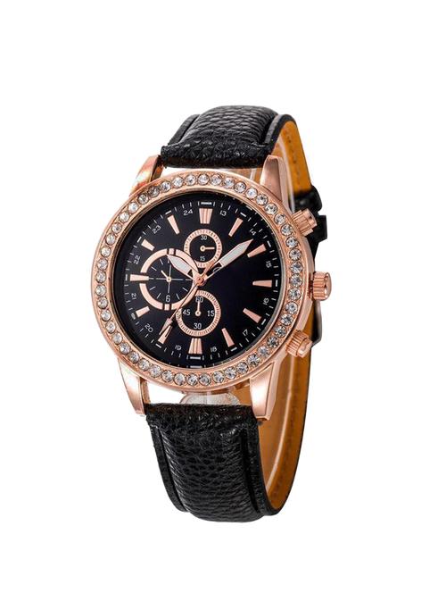 jm leather belt analog watch - 14126769 - Standard Image - 0