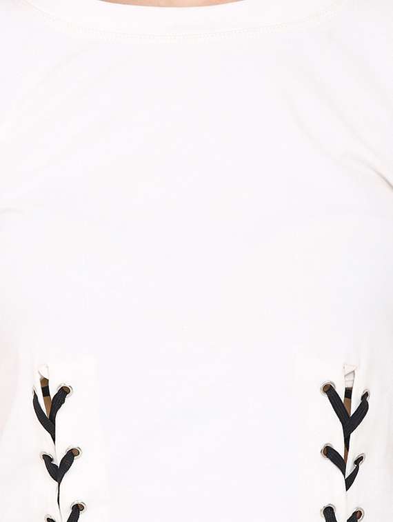 cream cotton crop top - 14129790 - Standard Image - 3