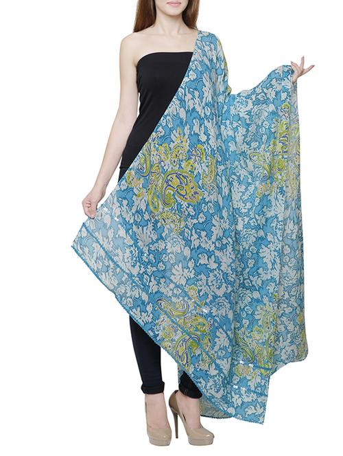 multi colored cotton stole - 14136126 -  Standard Image - 0