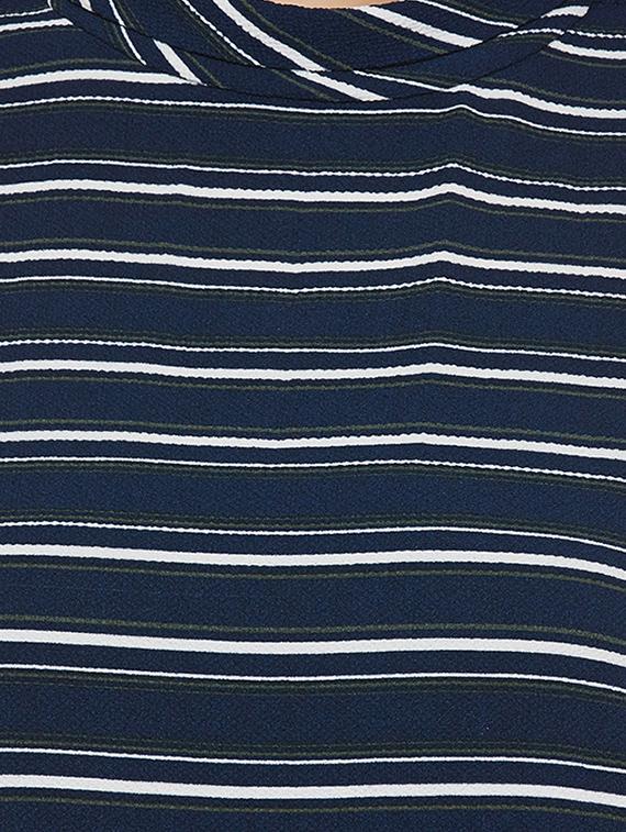 mock neck striped top - 14137769 - Standard Image - 3