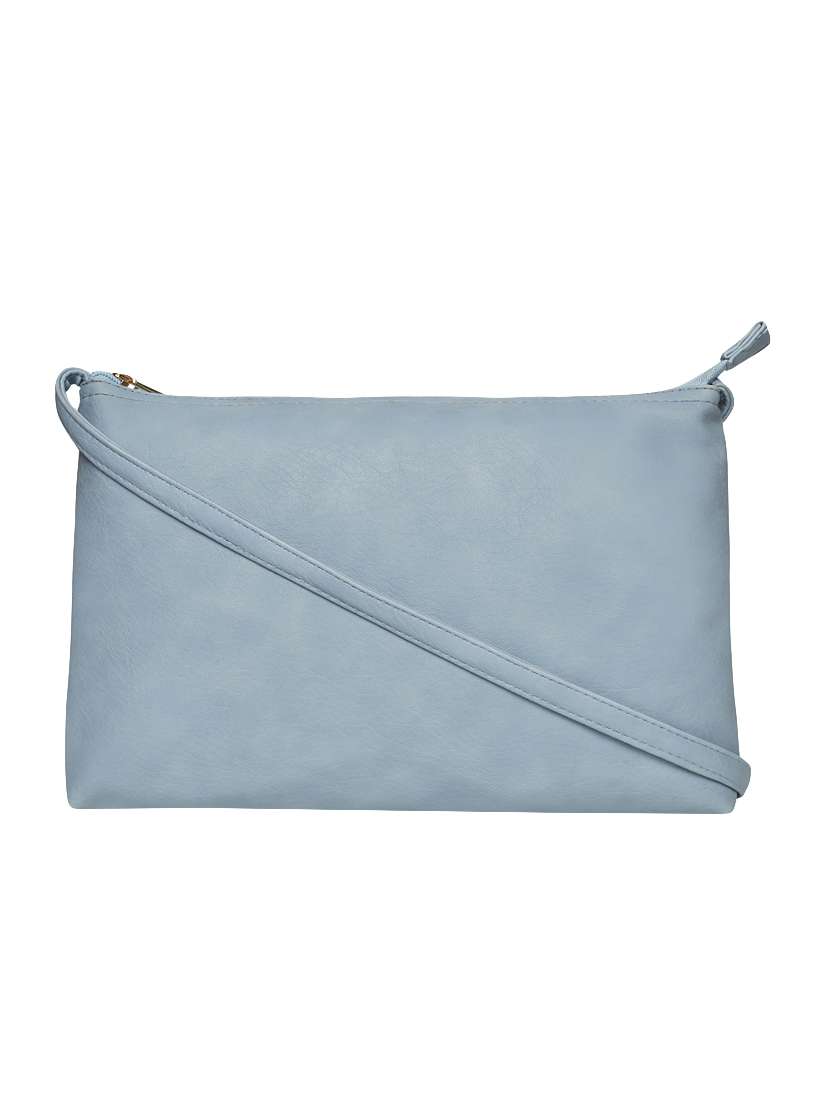 blue leatherette  regular sling bag