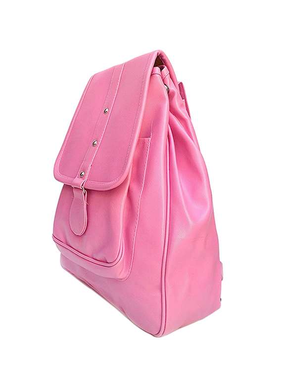 pink leatherette backpack - 14145591 -  Standard Image - 3
