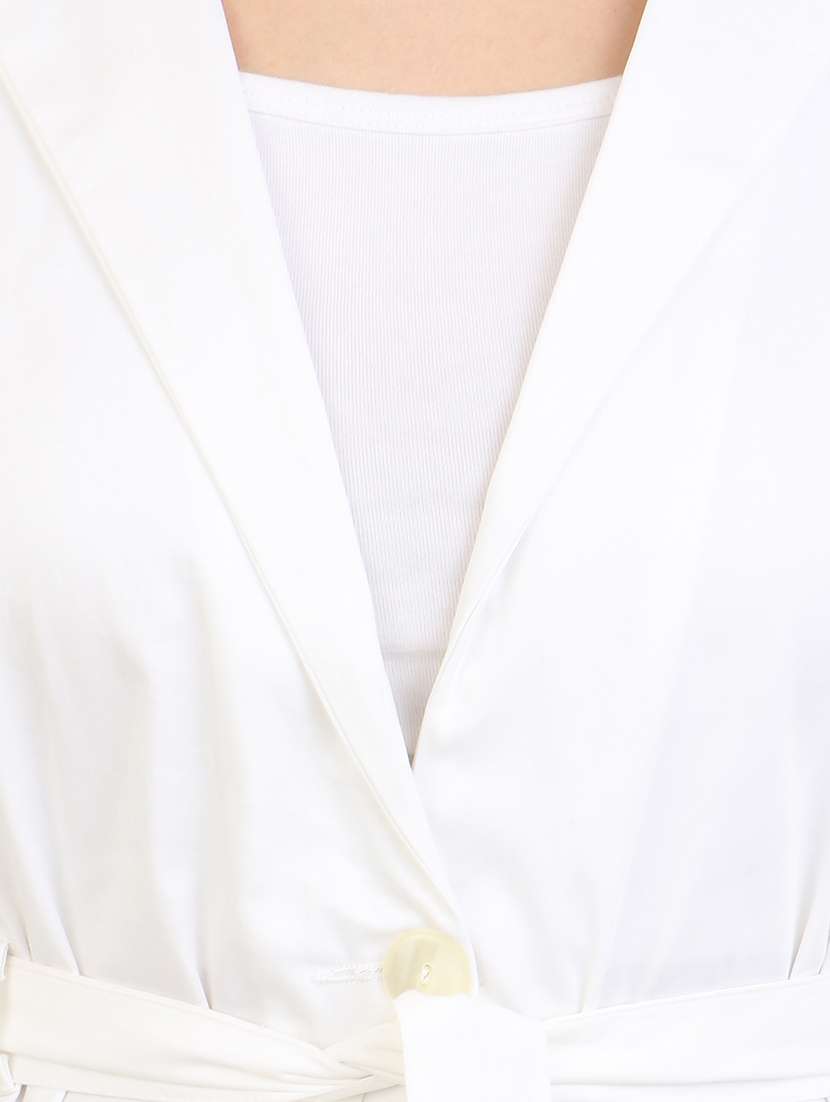 white cotton casual blazer - 14145976 -  Standard Image - 3