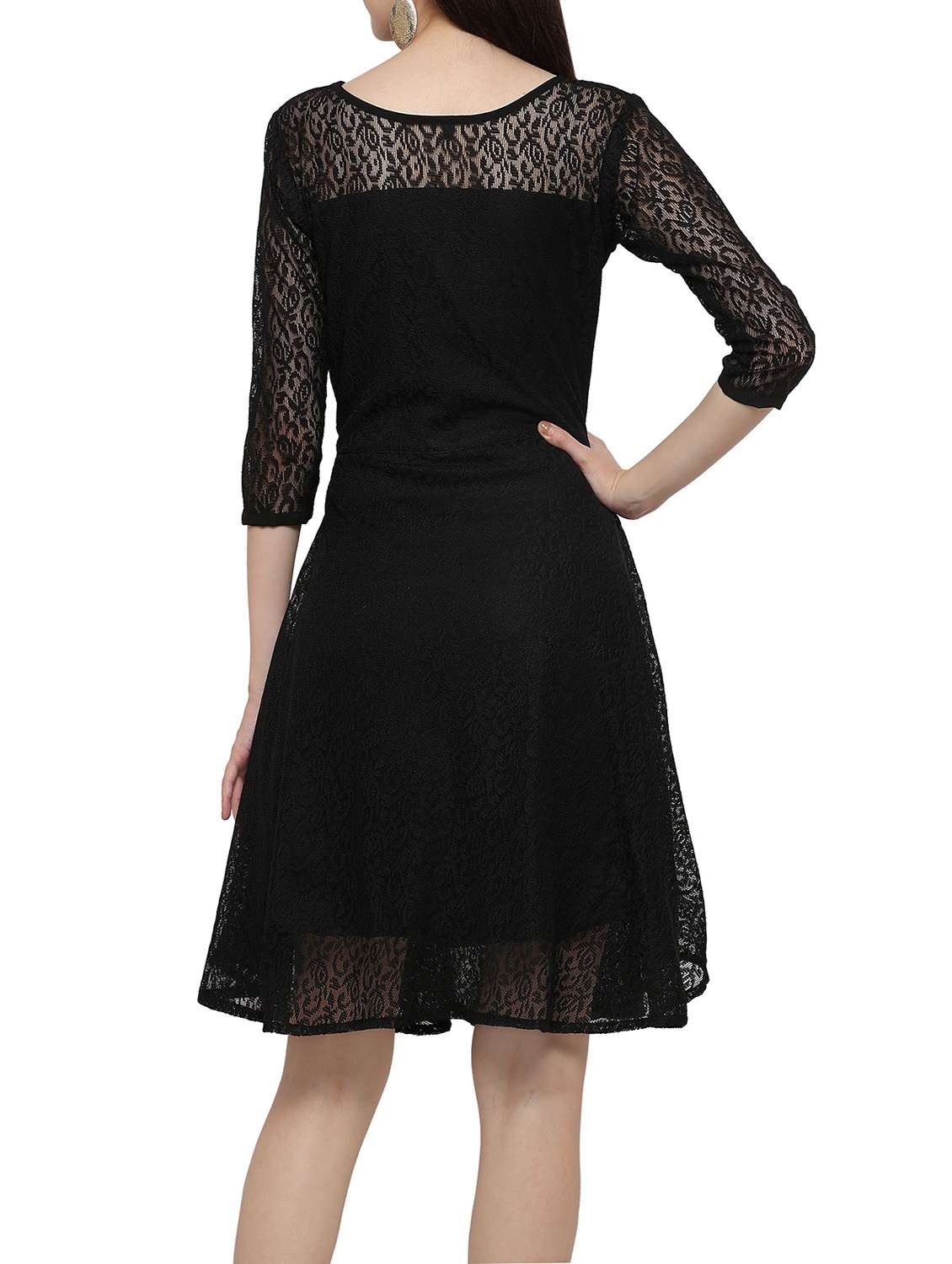 one piece dress with net