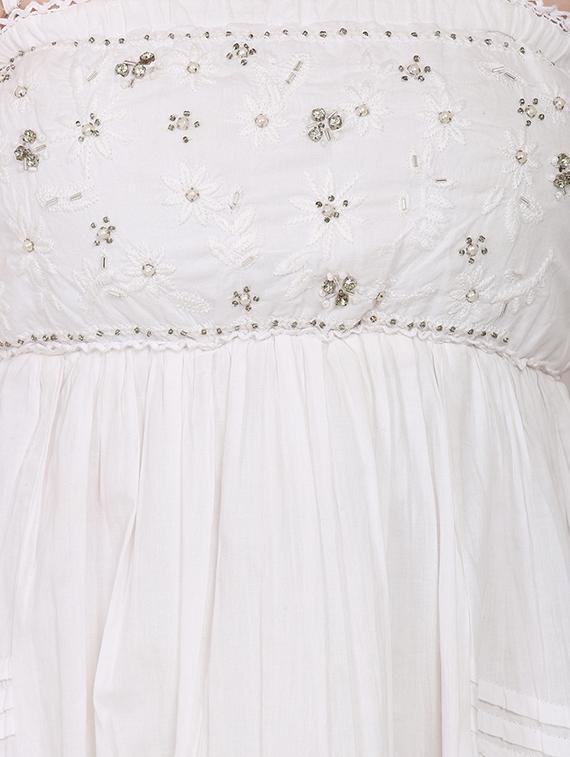 Whitecotton Empire Dress