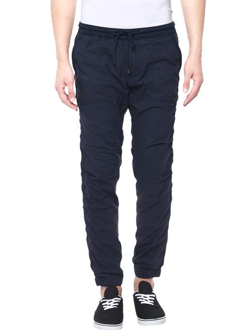 blue cotton joggers - 14153684 - Standard Image - 0