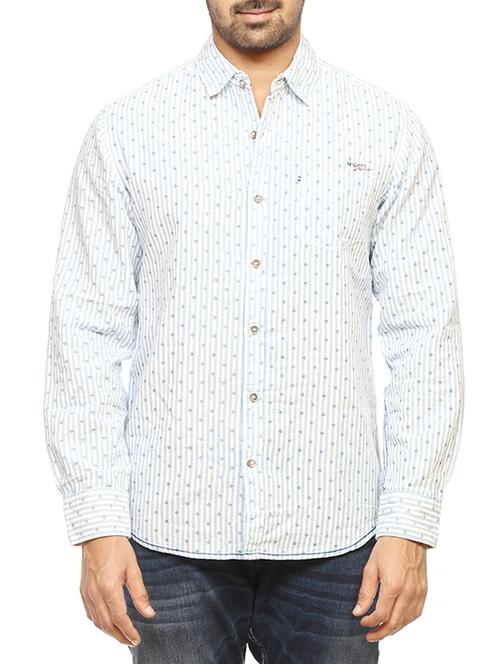 white cotton casual shirt - 14153746 - Standard Image - 0