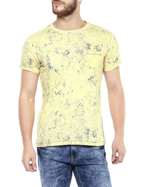 yellow cotton t-shirt - 14153864 - Zoom Image - 0
