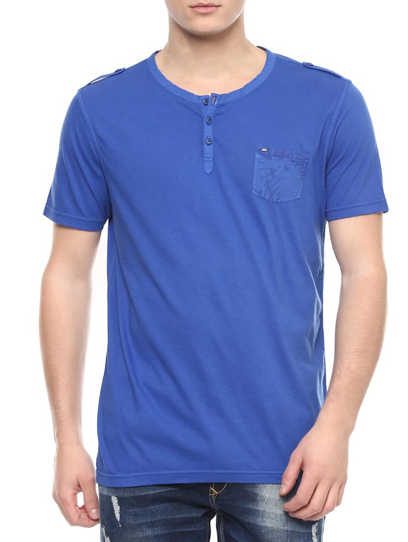 blue cotton t-shirt - 14153900 -  Zoom Image - 0