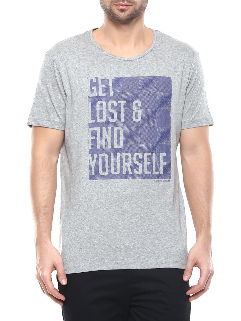 grey cotton t-shirt - 14153918 - Zoom Image - 0