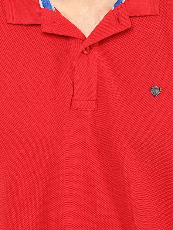 red cotton t-shirt - 14153954 - Standard Image - 3