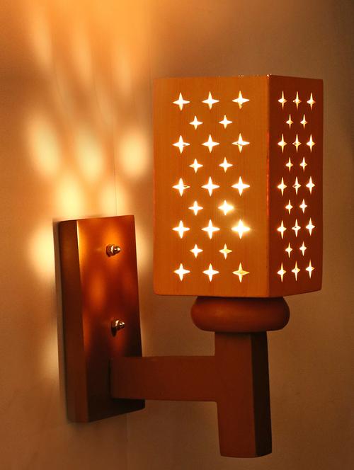 somil designer wooden wall lamp aa10 - 14154958 -  Standard Image - 0