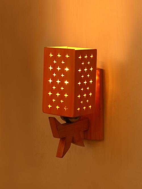 somil designer wooden wall lamp aa23 - 14154971 - Standard Image - 0